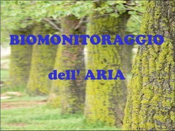 BIOMONITORAGGIO dell' ARIA - Provincia di Padova
