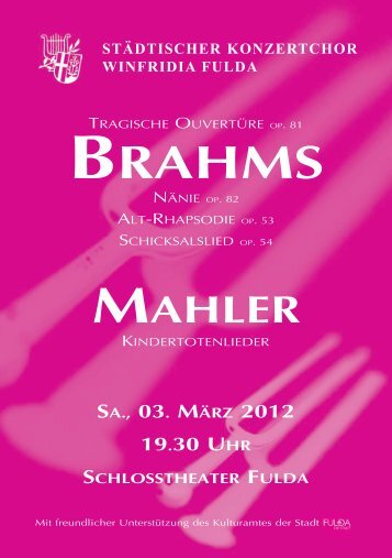 sa., 03. märz 2012 19.30 uhr schlosstheater fulda - Städtischer ...