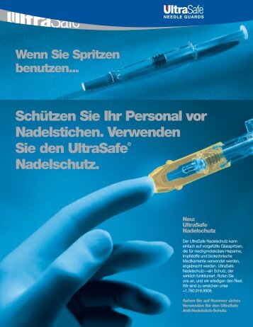 UltraSafe Nadelschutz - Safety Syringes, Inc.