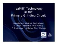 IsaMillTM Technology in the Primary Grinding Circuit