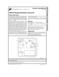 LMX3160 Single Chip Radio Transceiver