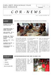 COR-NEWS Nr.13 Dez09.pdf - Carl-Orff-Realschule