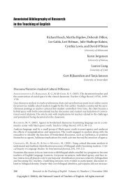 Annotated Bibliography of Research in the Teaching of English