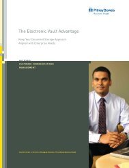 The Electronic Vault Advantage - Pitney Bowes Software