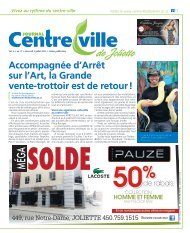 Journal Centre-Ville Joliette Juillet 2013 - L'Action