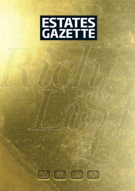 2010 Estates Gazette Rich List - Estatesgazette.com