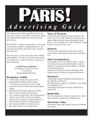 Advertising Guide - Paris! Magazine/MyParisMagazine.com