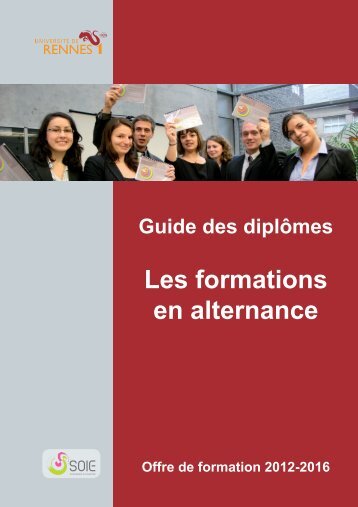 Les formations en alternance - Université de Rennes 1