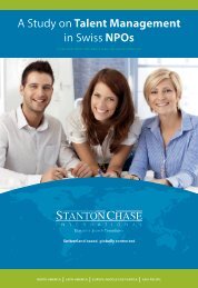 A Study on Talent Management in Swiss NPOs - Stanton Chase
