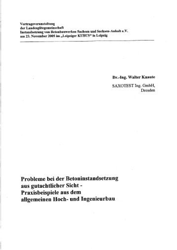 Dr.-Ing. Walter Knaute - BundesgÃ¼tegemeinschaft Instandsetzung ...