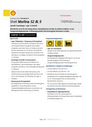 Shell Morlina S2 BL 5 - Schmierstoff-Datenbank