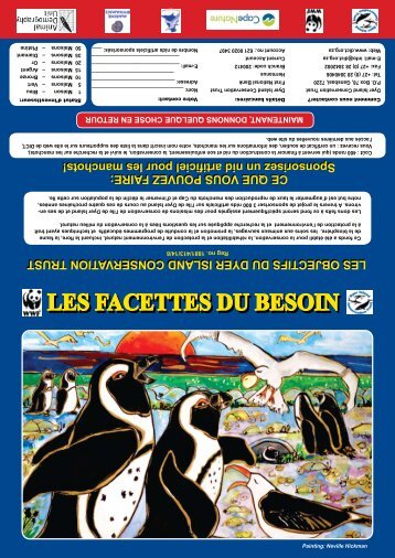 LES FACETTES DU BESOIN - Dyer Island Conservation Trust