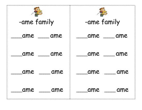 ame FAMILY Set - Word Way