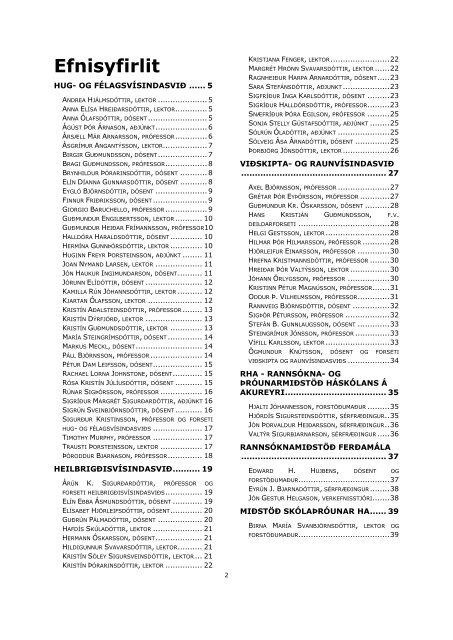 Ritaskrá 2011 (PDF) - Háskólinn á Akureyri