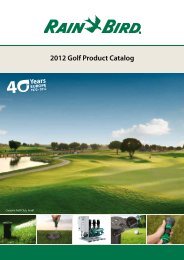 2012 Golf Product Catalog - Rain Bird irrigation