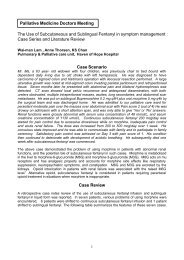 The Use of Subcutaneous and Sublingual Fentanyl in symptom ...