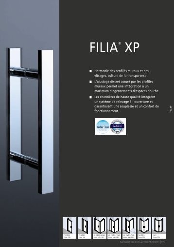 la collection 2013 - filia xp - Roth France