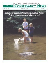 03-101-CLC News Spring 2003.qxd - Columbia Land Conservancy