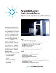 Agilent 7100 Capillary Electrophoresis System - Grupo BioMaster
