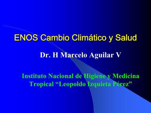 Marcelo Aguilar - Organismo Andino de Salud