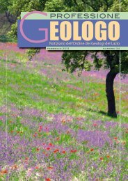 Leggi tutto... - Ordine dei Geologi del Lazio