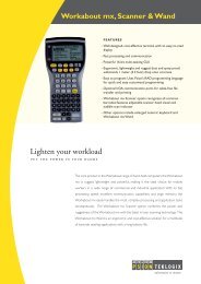 Workabout mx, Scanner & Wand - Psion