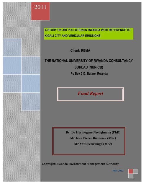 A study on Air pollution in Rwanda with reference to Kigali ... - REMA