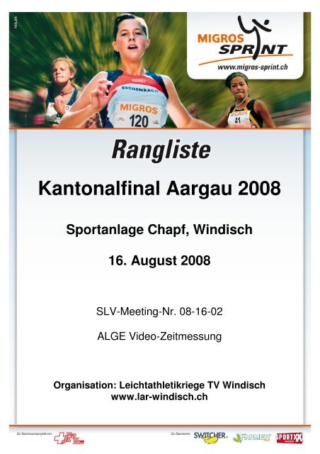 Kantonalfinal Aargau 2008 - LAR Windisch
