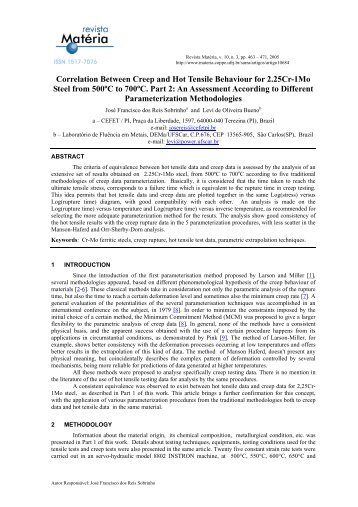 New Method of Detection of Hydrogen - Revista Matéria - UFRJ