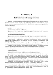 Capitolul 8 - Instrumente specifice negociatorilor