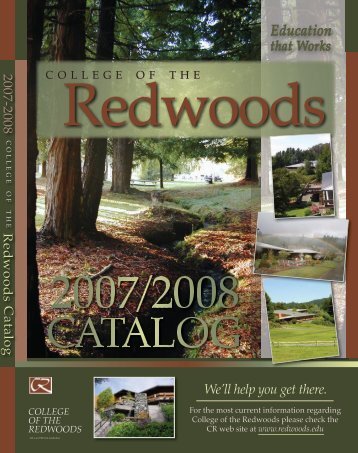 We'll help you get there. - Printranet - College of the Redwoods