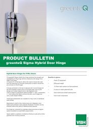 PB CUS greenteQ Sigma Hybrid Door Chrome Hinge ... - Vbh (Gb)