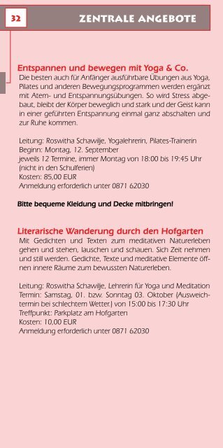 evangelische erwachsenenbildung landshut - Evangelisches ...