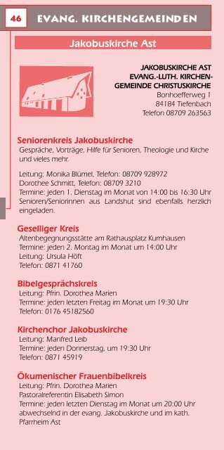 evangelische erwachsenenbildung landshut - Evangelisches ...