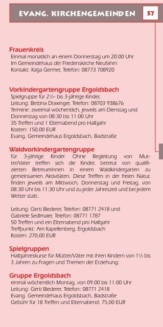 evangelische erwachsenenbildung landshut - Evangelisches ...