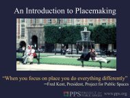 An Introduction to Placemaking - Project for Public Spaces