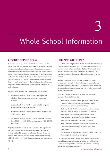 The Hutchins School Information for Parents 2011.pdf