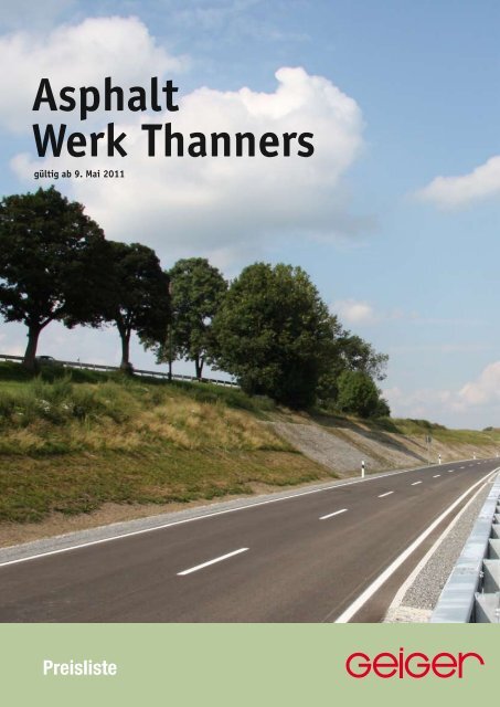 Asphalt Werk Thanners