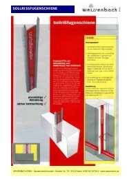 Contaflexactiv â Sollrissfugenschiene