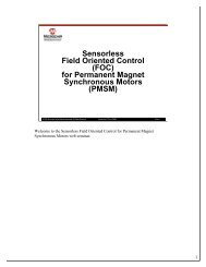 Sensorless Field Oriented Control (FOC) for Permanent ... - Microchip