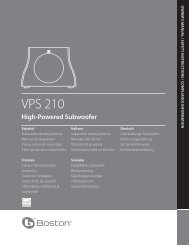 VPS 210 - Boston Acoustics