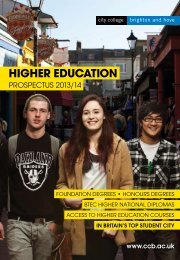 Higher Education Prospectus 2013-14 - City College