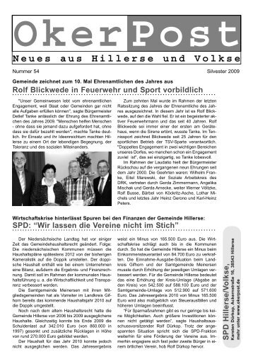 Silvester 2009 - SPD-Ortsverein Hillerse