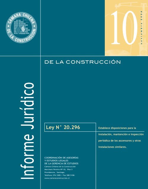 Ley N° 20.296 - Biblioteca - Cámara Chilena de la Construcción