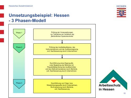 Voraussetzung und Ausgestaltung behördlicher Systemkontrolle