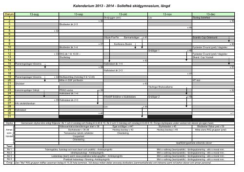 Kalendarium lÃ¤ngd 13-14