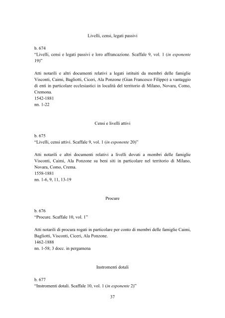 archivio ala ponzone cattaneo - Istituto Centrale per gli Archivi