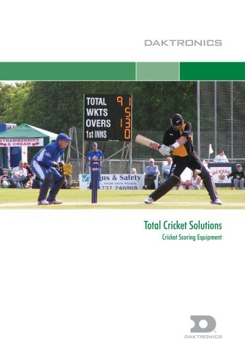 Daktronics Cricket Scoreboards - Ecb