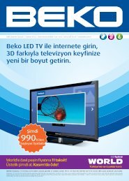 Beko LED TV ile internete girin, 3D farkÄ±yla televizyon keyfinize yeni ...