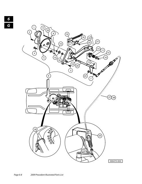 2009 Precedent Illustrated Parts List - Bennett Golf Cars